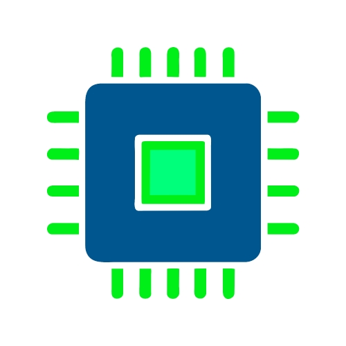 CPU chip icon