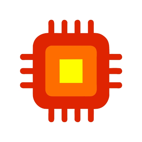 CPU chip icon