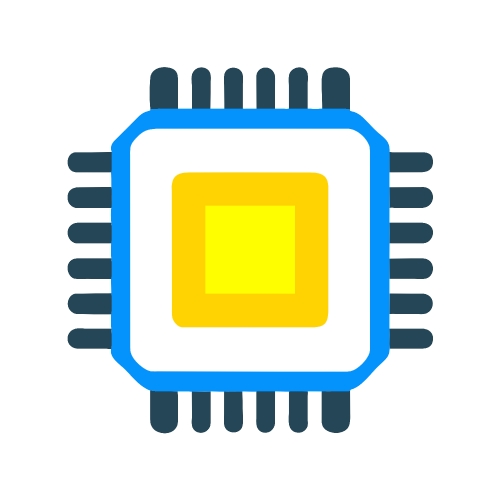 CPU chip icon