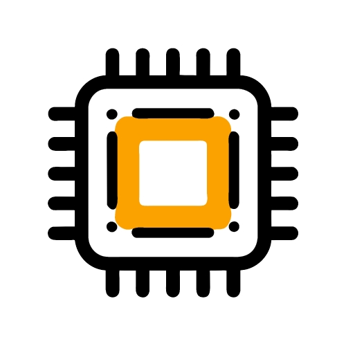 CPU chip icon