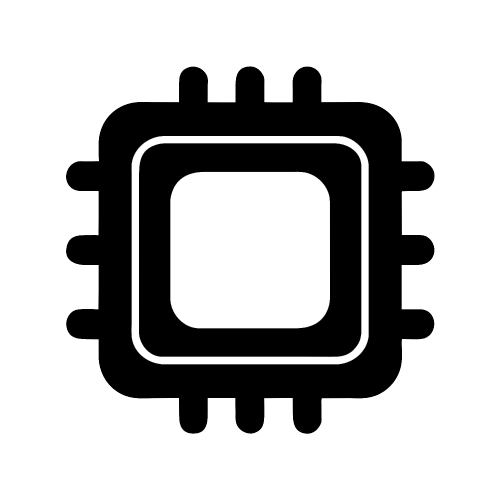 CPU chip icon