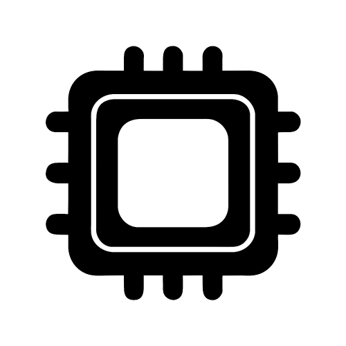 CPU chip icon