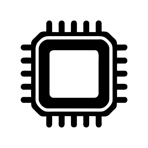 CPU chip icon