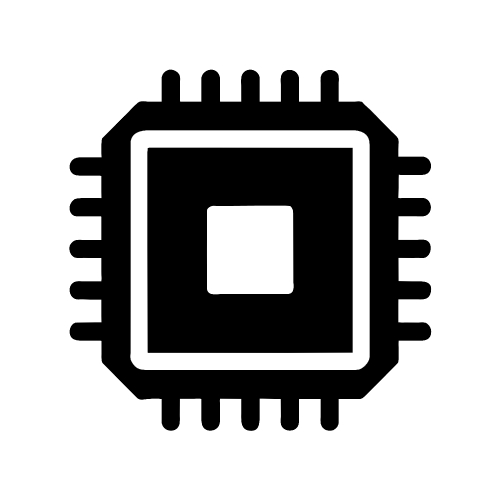 CPU chip icon