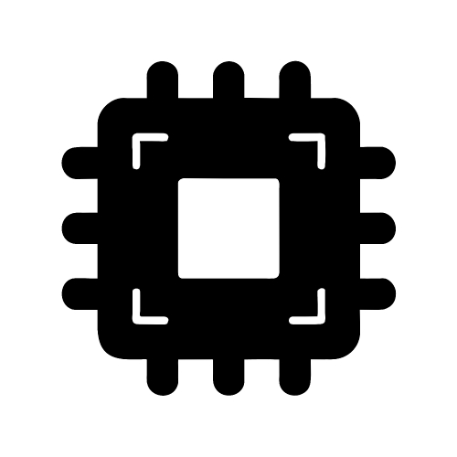 CPU chip icon