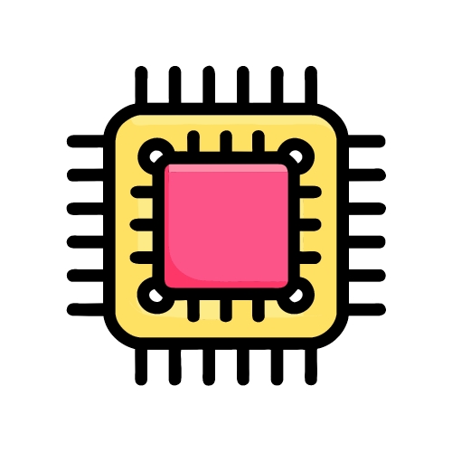 CPU chip icon