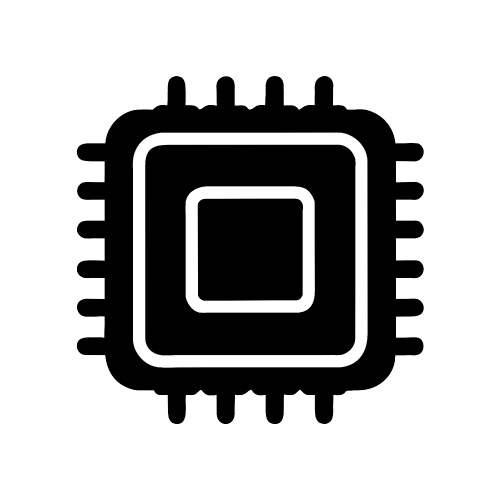 CPU chip icon