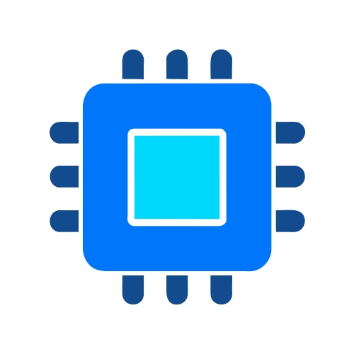 CPU chip icon