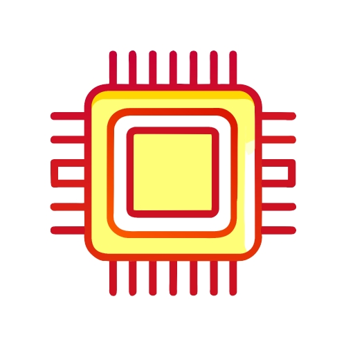 CPU chip icon