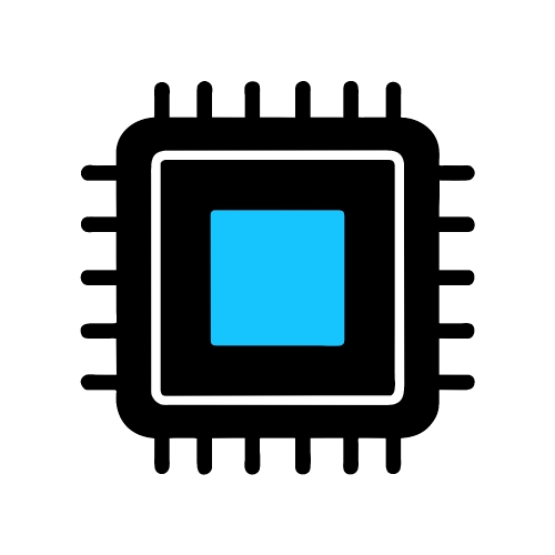 CPU chip icon