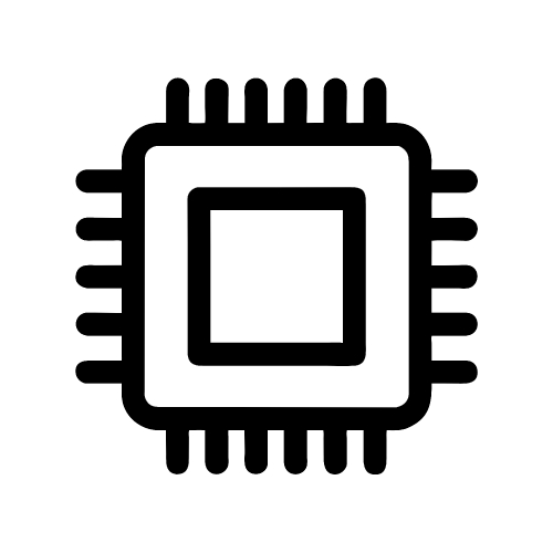 CPU chip icon