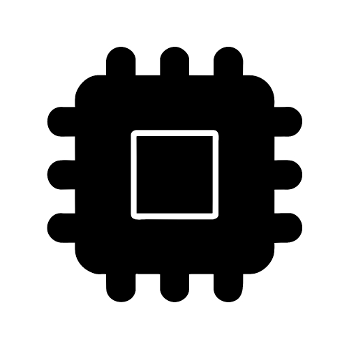 CPU chip icon