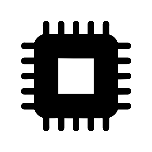 CPU chip icon