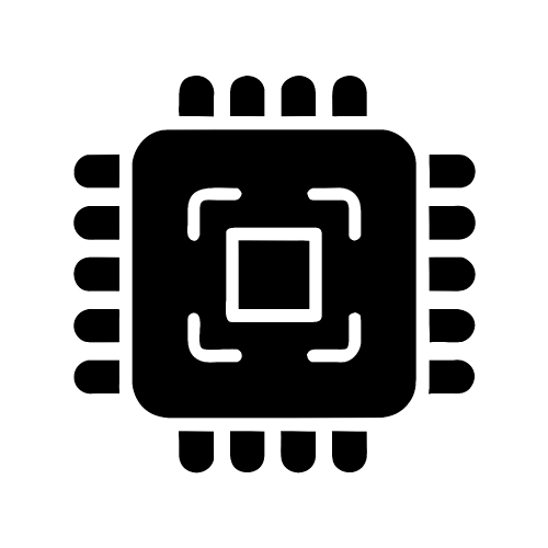 CPU chip icon