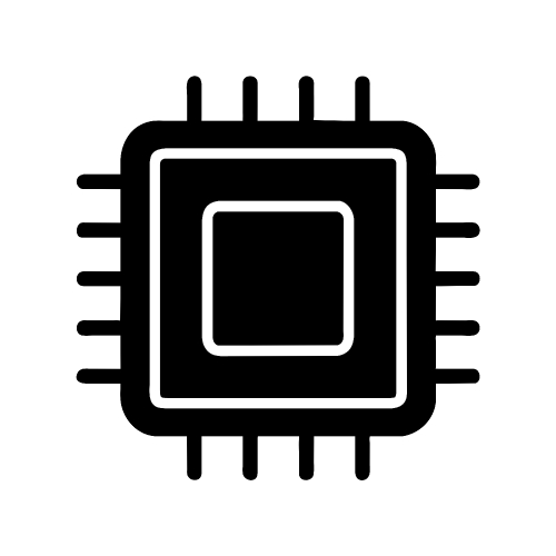 CPU chip icon