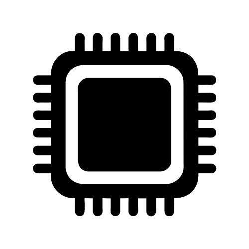 CPU chip icon