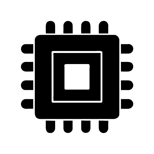 CPU chip icon