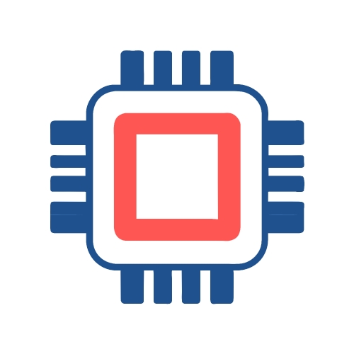 CPU chip icon