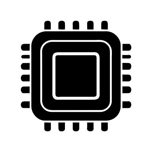 CPU chip icon