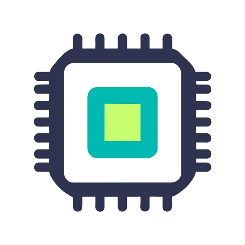 CPU chip icon