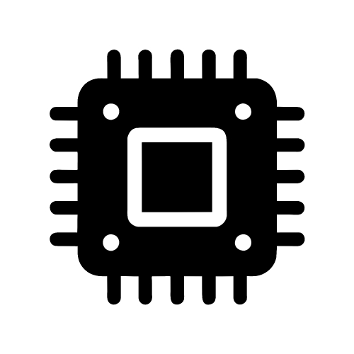 CPU chip icon