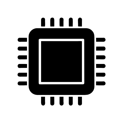 CPU chip icon