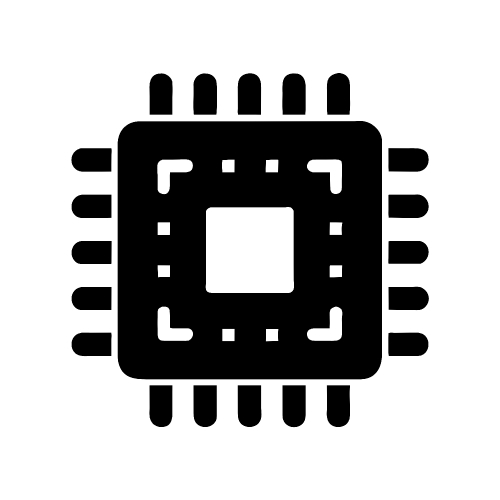 CPU chip icon