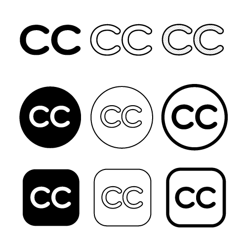 Creative commons icon symbol sign