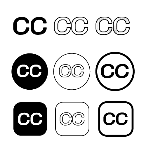 Creative commons icon symbol sign