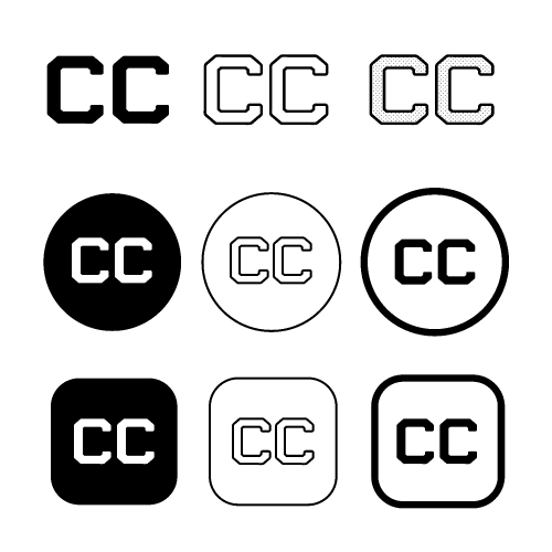 Creative commons icon symbol sign