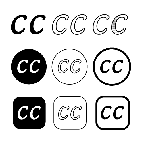 Creative commons icon symbol sign