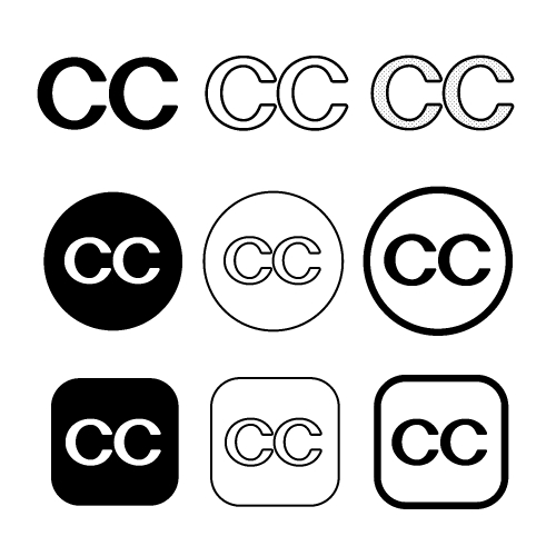 Creative commons icon symbol sign