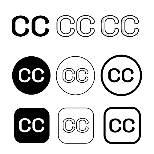 Creative commons icon symbol sign