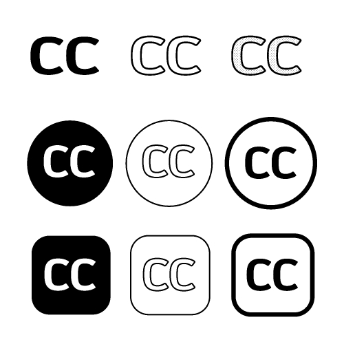 Creative commons icon symbol sign