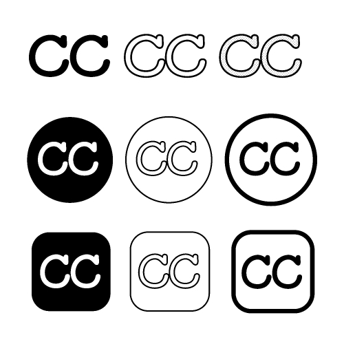 Creative commons icon symbol sign