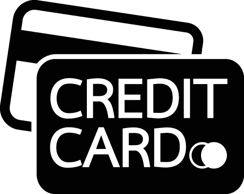 Credit card icon sign design