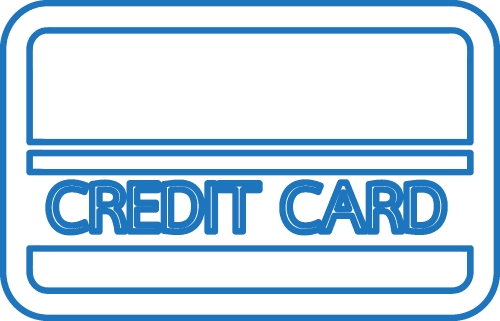 Credit card icon sign symbol design