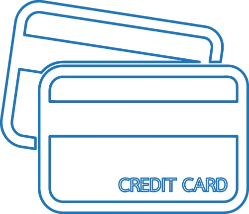 Credit card icon sign symbol design