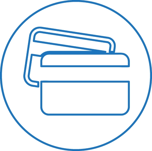 Credit card icon sign symbol design