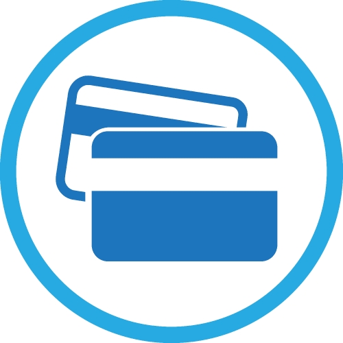 Credit card icon sign symbol design