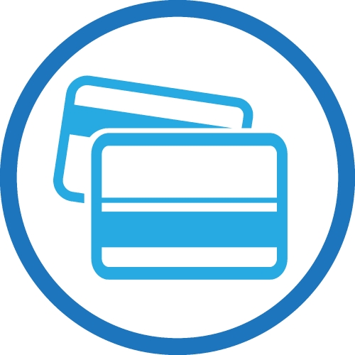 Credit card icon sign symbol design