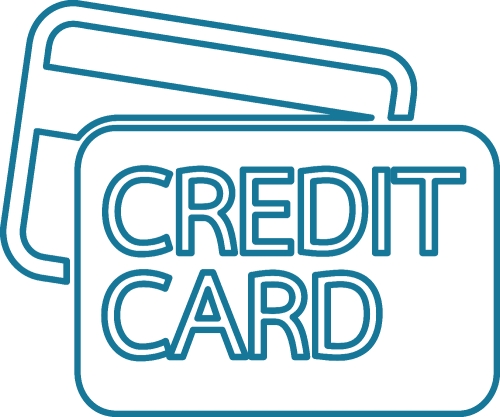 Credit card icon sign symbol design