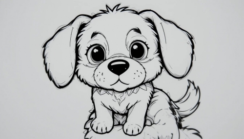 Cute Dog cartoon Free Coloring Pages Coloring Book a (17)