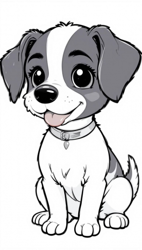 Cute Dog cartoon Free Coloring Pages Coloring Book a (8)