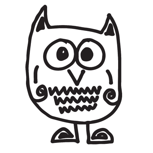 Cute Owl cartoon icon