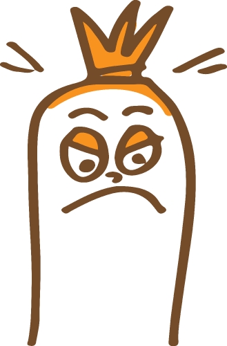 Cute sausage character cartoon emotion