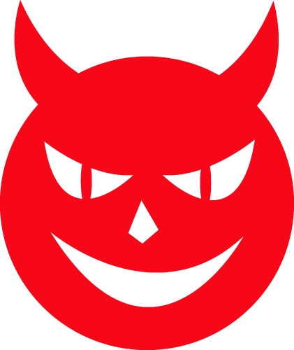 Devil icon sign symbol design