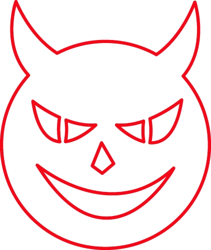 Devil icon sign symbol design