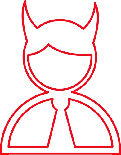 Devil icon sign symbol design