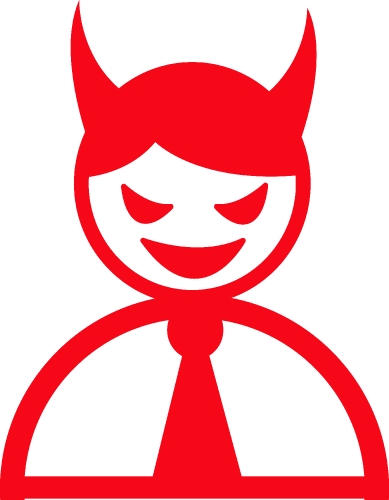 Devil icon sign symbol design